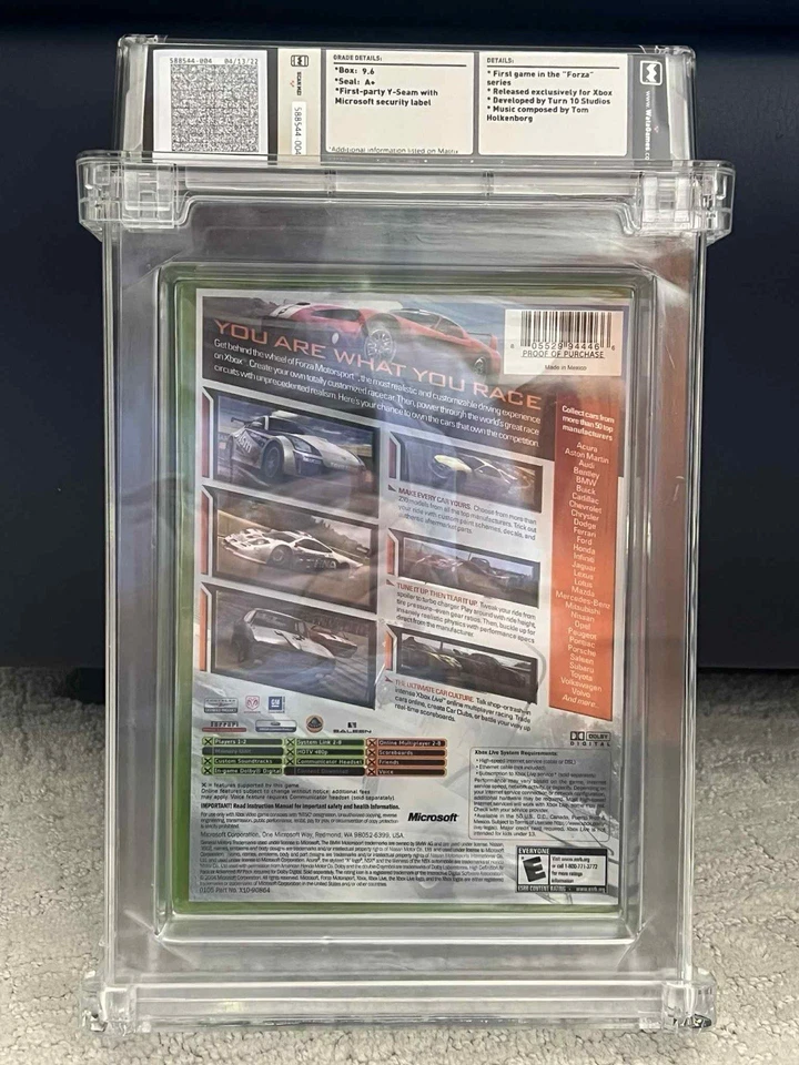 Forza Motorsport (Xbox, 2005) WATA 9.6 A+ New Factory Sealed Black Label - Image 4 of 4