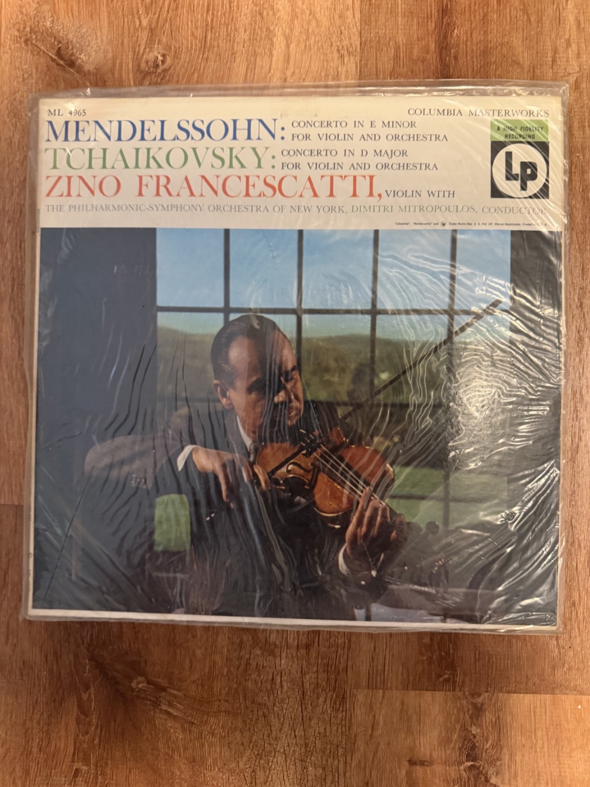 Zino Francescatti - Mendelssohn Tchaikovsky Violin Concertos LP Columbia Master