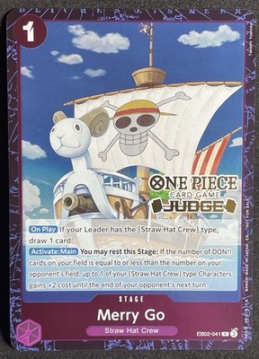 Merry Go Judge Pack Vol. 7 Foil Stamped One Piece Promo Card EB02-041