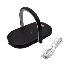 Bedside Lamp with Wireless Charger, 3 in 1 Touch Lamp, Phone Holder, Dimmable...