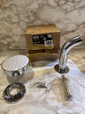 Mira Beat 100mm Single Spray Shower Head & Arm Chrome Fixed Bathroom 1.1740.578