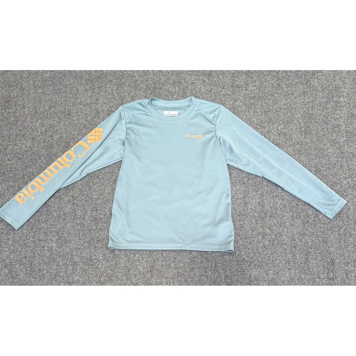T-Shirt Manches Longues Columbia PFG Pour Garçon, Rouge, Taille XL, Anti-UV