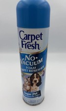Vintage 1999 Carpet Fresh No Vacuum Foam Carpet Refresher Super Pet 10.5 oz New