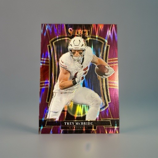 Trey McBride 2025 Panini Select Premier Level Prizm Purple /699 #124 Cardinals
