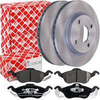 Febi Bremsscheiben Ø258Mm BelüFtet + BelÄGe FüR Vorne Ford Focus I Bj: 1998-2004