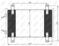 Vorne NRF 35501 Kondensator, Klimaanlage FüR CitroËN,Fiat,Peugeot