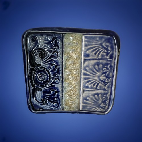 Blue Handmade Portuguese Tile 6” By 6” Wall Hanging Trivet Kitchen Vintage