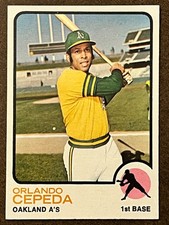 1973 Topps Baseball - #545 Orlando Cepeda A's Near Mint-Mint NM-MT (High Series)