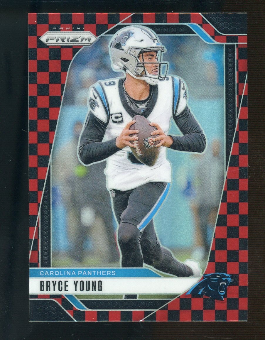 2024 Panini Prizm Red & Black Checker #37 Bryce Young Panthers SSP