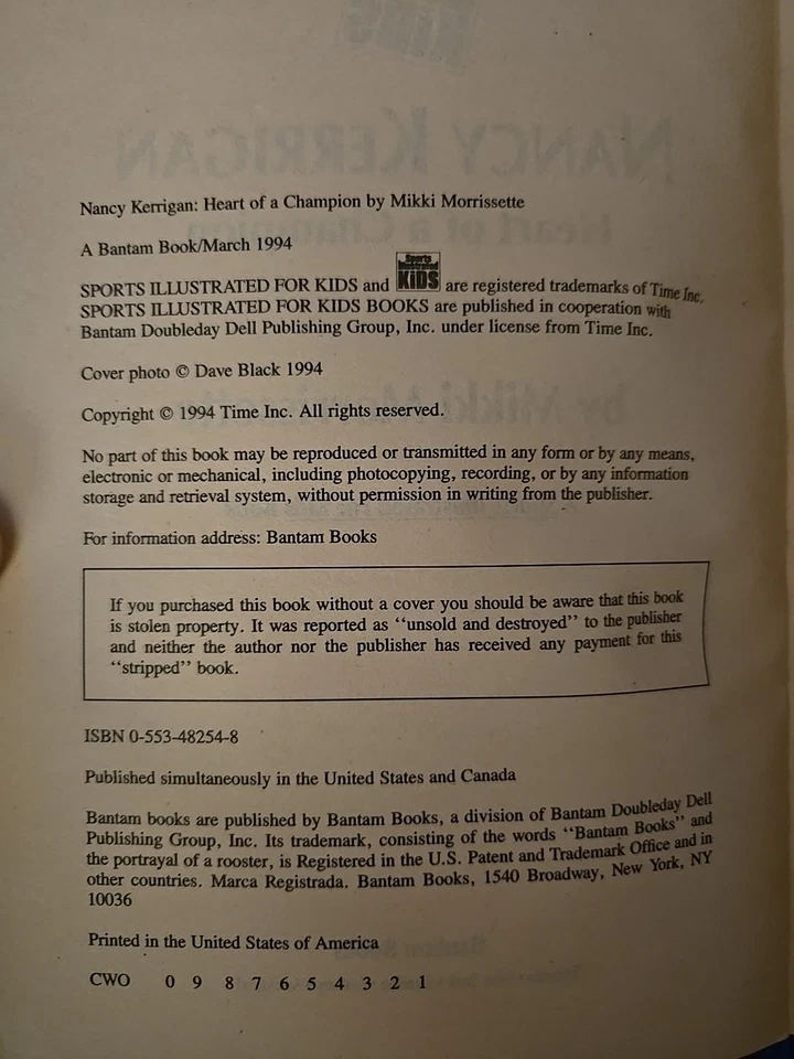 90s Olympic Figure Skating Book Bundle, Michelle Kwan, Tara Lipinski, Nancy... - Image 4 of 4