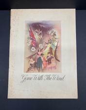Vintage Gone With The Wind Movie Theater Program 1939 with 2 1940 Stubs