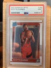 2021 Donruss Optic Scottie Barnes Rated Rookie! PSA Mint 9! #186 Toronto Raptors