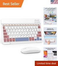 Wireless Bluetooth Keyboard and Mouse Set - Rechargeable, Lightweight