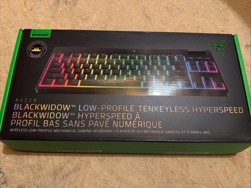 Razer BlackWidow V4 Low Profile TKL HyperSpeed Wireless Gaming Keyboard