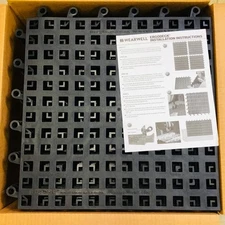 Wearwell 560.78X18X18BK-CS10 Ergodeck Heavy Duty Open Grid 18 x 18 Black 10/Case