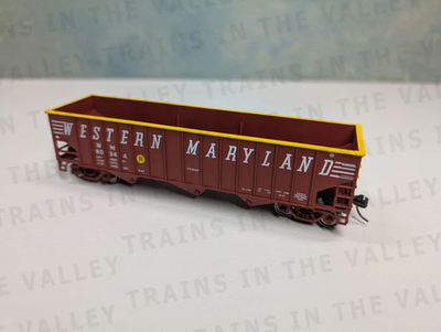 #ad Bowser 43494 HO Scale 70 Ton 14 Panel Hopper Western Maryland WM #80358 $30.29