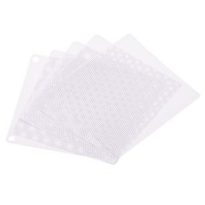 5Pcs 140mm Computer Fan Filter Grills PVC Mesh Dustproof Cover White