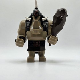LEGO Troll Dark Tan with Black Armor Minifigure (cas423) Castle Fantasy Era 7097