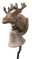 Glocke Mit Hirsch Ca. 8.5 X 10 X 17 Cm Gusseisen Edelrostfarben, Dehner