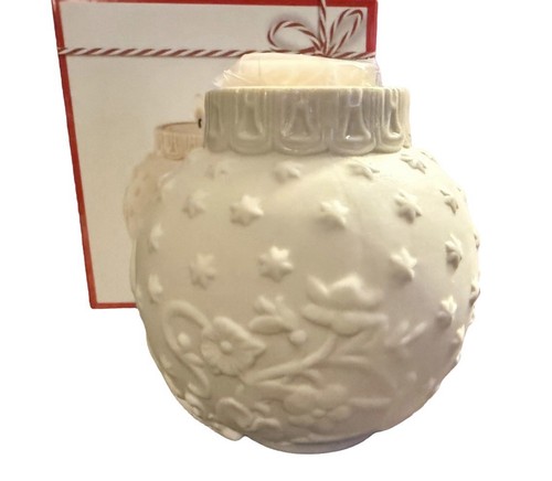 LENOX Ornamentale Luminoso Natività Globo Votivo Portacandele Tealight 4” Porcellana - Foto 5 di 10