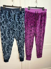 2 Pairs Lularoe Cozy Velour Jax Joggers Sweats Pants Size Large