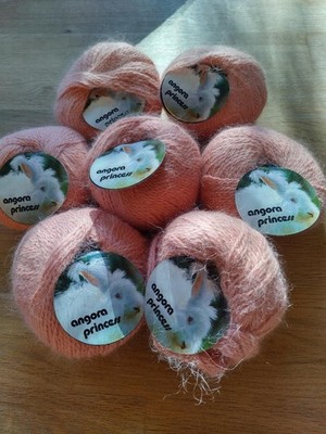 140g/ 7x 20g, 80 % Esslinger Wolle angora princess altrosa, Farbe 31