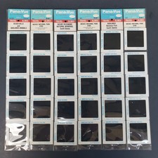 Lot Of 6 View Master Pana-Vue 5 Travel Slides Sets Arches Badlands Rushmore Nee