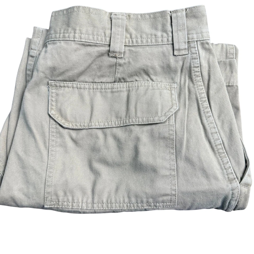 Pantalones cargo Basic Editions para hombre color tostado talla 36x 30 (36x28) ropa de trabajo utilitaria de algodón Foto 2 de 4