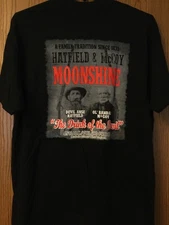 Hatfield & McCoy - “Moonshine” -“The Drink Of The Devil” - Black Shirt - XL     