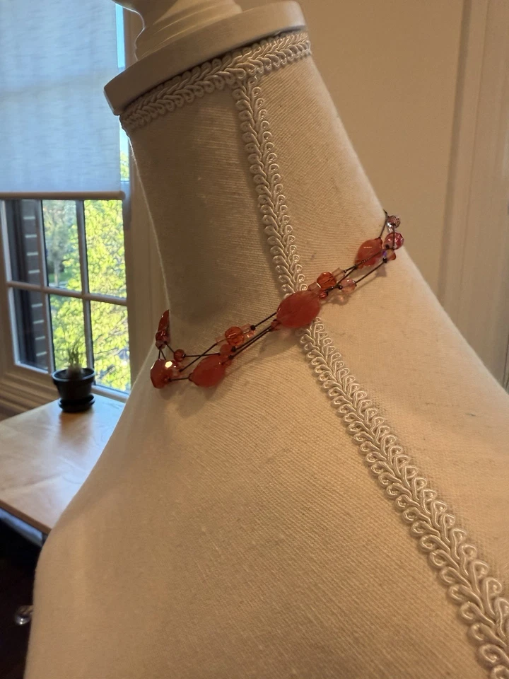 Dabby Reid pink gemstone necklace - Image 2 of 3