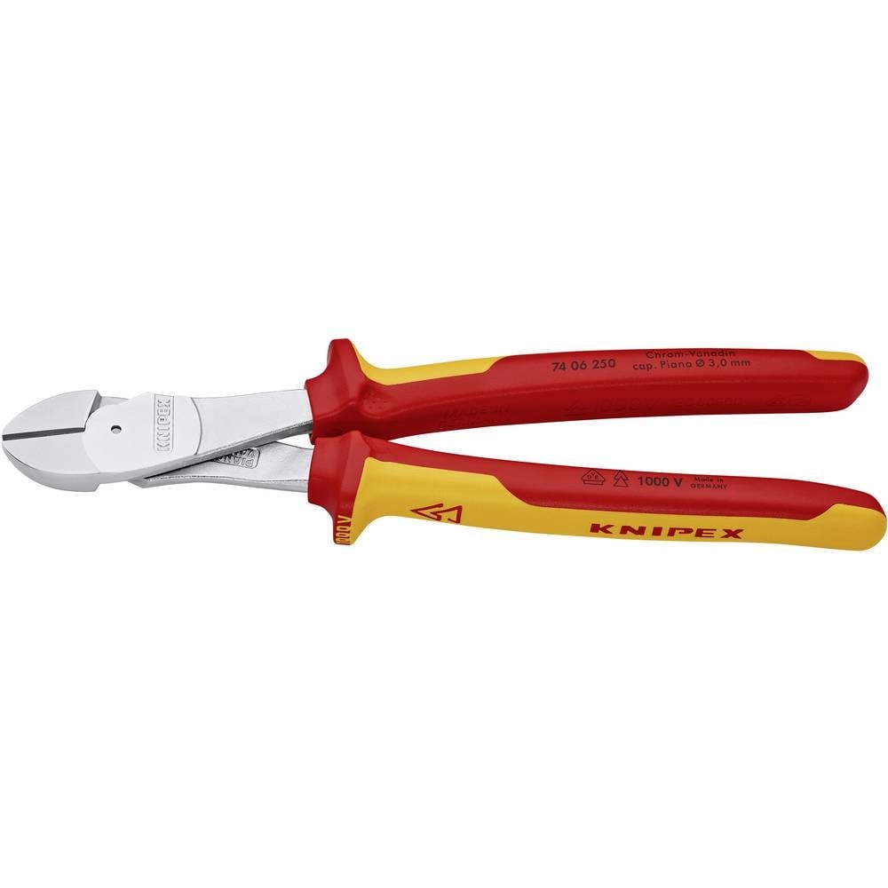 Pince coupante diagonale Knipex en acier chrome-vanadium chromé de 250mm