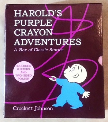 Harold s Purple Crayon Adventures Box Set 6 Books Poster Five in a Row FIAR 