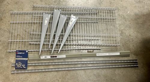 ClosetMaid Steel Wire Closet Shelf Shelves Hardware Gray 40 Lbs Capacity 36 x 16