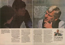 Hayes Smartmodem II Telecom Computing Promo Vintage Print Ad 1984