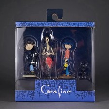 Image of Coraline "Best of " PVC Mini-Figure Set of 4 Coraline,Cat,Wybie,Other Mother 🔥