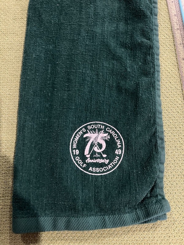 Golf Towel  75 Anniversary Womans South Carolina Golf Association