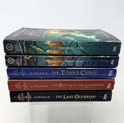 Percy Jackson & The Olympians Books 1,2,3,4,5 Riordan Paperback PLS READ DESCR