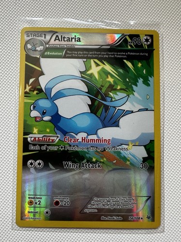 Pokemon Card Altaria Roaring Skies Rare 74/108 Near Mint Condition Holo