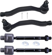 4pc Front Outer Tie Rods and Inner Tie Rod End Kit ES3716 ES3717 EV471 for Honda