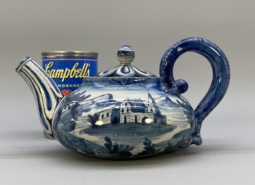 Rare c. 1888 ITALIAN Savona Style Ulisse Cantagalli Majolica Faience Teapot - Picture 4 of 17