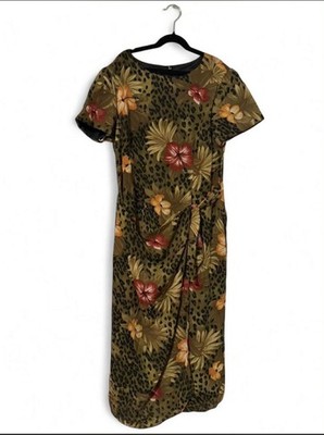 John Roberts Petite Multicoloured Floral Dress Size 10P