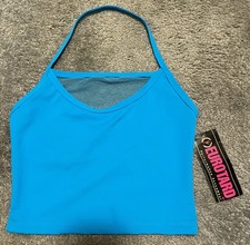 Eurotard 44460 Turquoise Women s Size M Camisole Stretch Mesh Top NWT Spandex