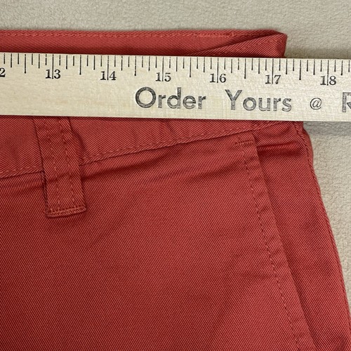 prAna Shorts Mens 34 Red Clay Table Rock Chino Short Mid Rise Stretch Regular - Picture 5 of 15