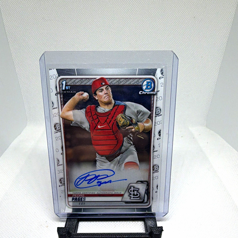 Bowman 2019 Bowman Chrome Pedro Pages 1st Rookie Auto #CPA-PP Cardinals