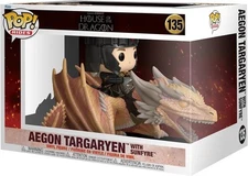 Funko Pop Ride House of Dragon: Aegon Targaryen w/ Sunfyre Figure