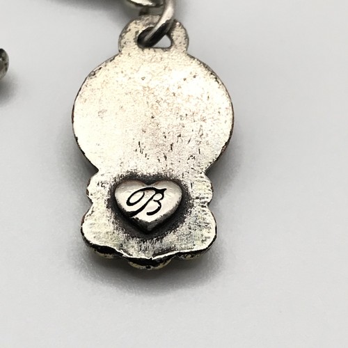 Brighton Necklace Greek Italian Coin Style Silver & Gold Plate Toggle Leather - Picture 11 of 13
