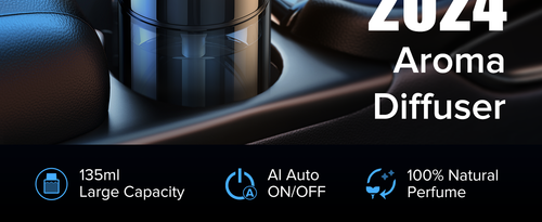 Ceeniu CF3 Car Air Freshener Velvet Vanilla | Auto ON/OFF | 6-Month Supply 135ml - Picture 9 of 18