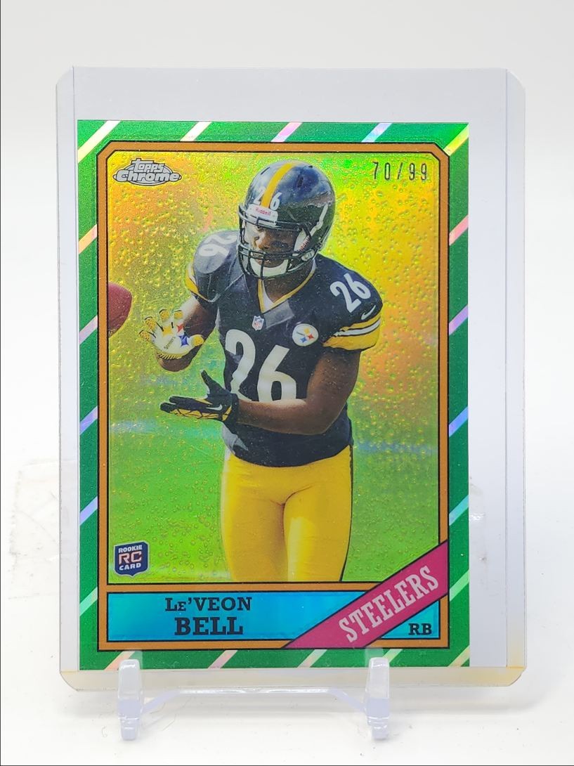 LE'VEON BELL 2013 TOPPS CHROME ROOKIE REFRACTOR STEELERS RC /99 Q3280