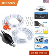 Efficient Fuel Siphon Pump with 15mm PVC Hose - Portable & Durable Solution