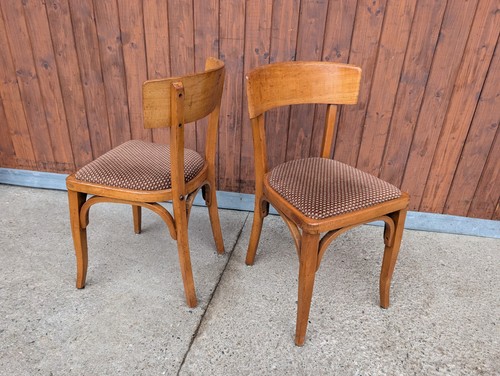 50er Vintage Chaise Salle à Manger Frankfurt de Cuisine Kneipenstuhl 1/6b - Photo 2 sur 9